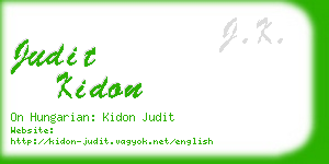 judit kidon business card